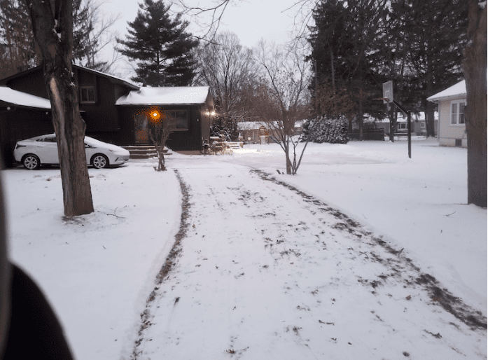 A lawn that was plowed instead of the driveway - lawn and landscaping accident