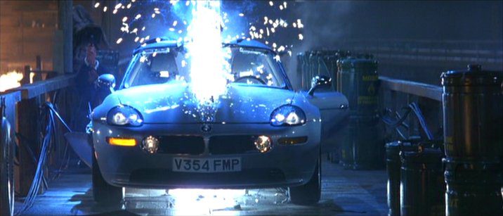 BMW Z8 that is Cut In Half in the James Bond Movie 