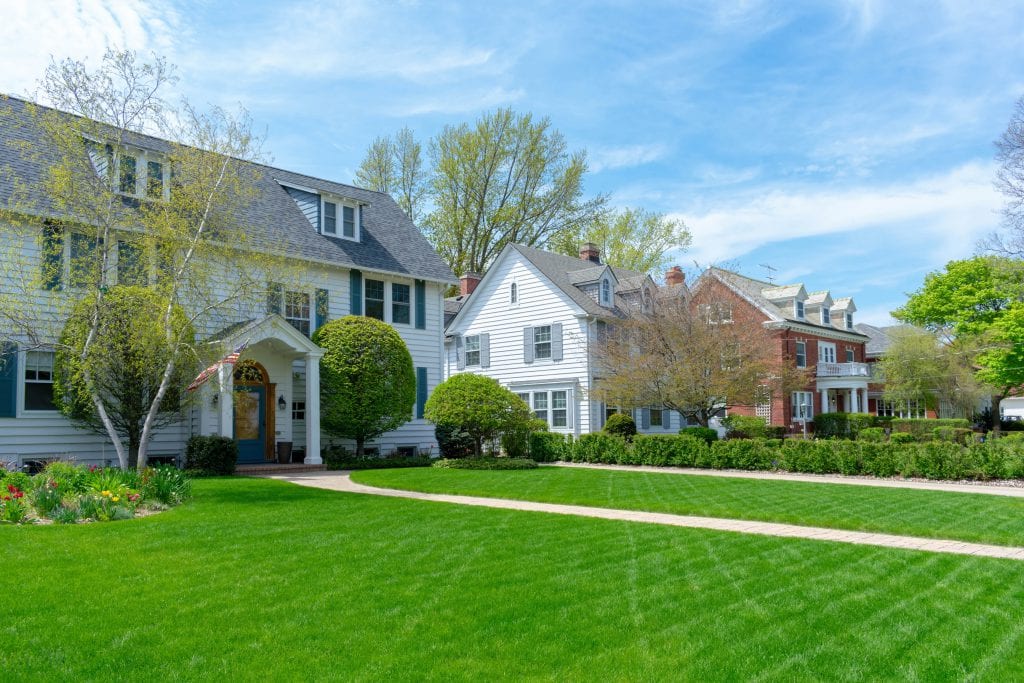 Neighborhood homes with curb appeal. 