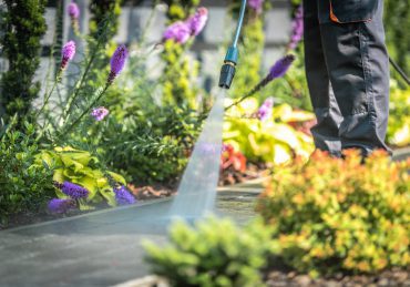 Power Washing Garden Paths