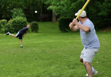 baseball play in lawn