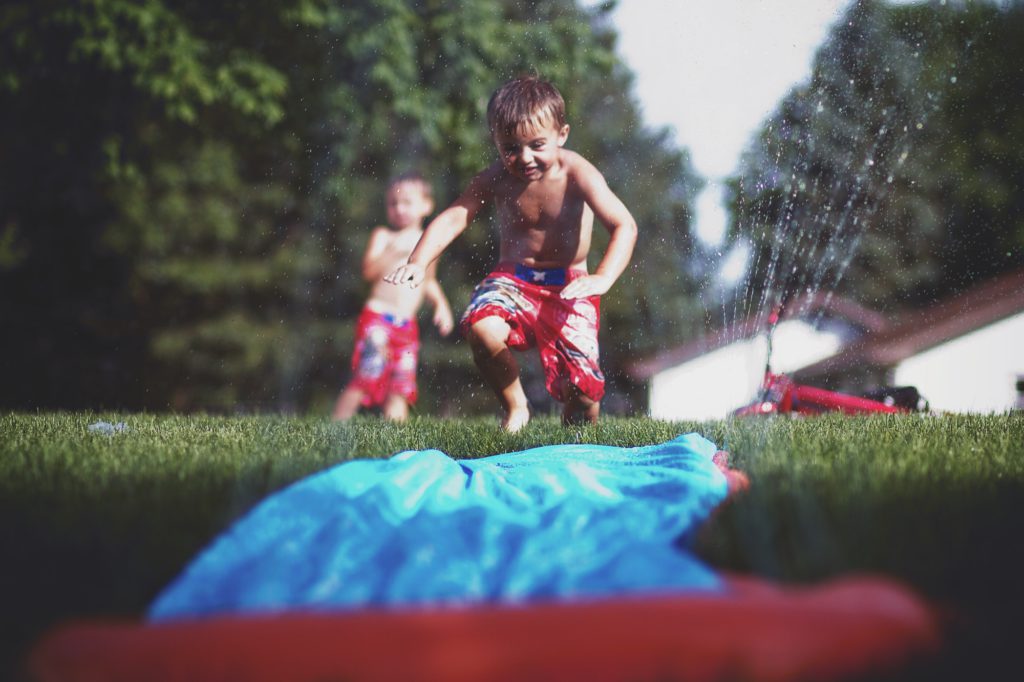 Slip n slide summer time running