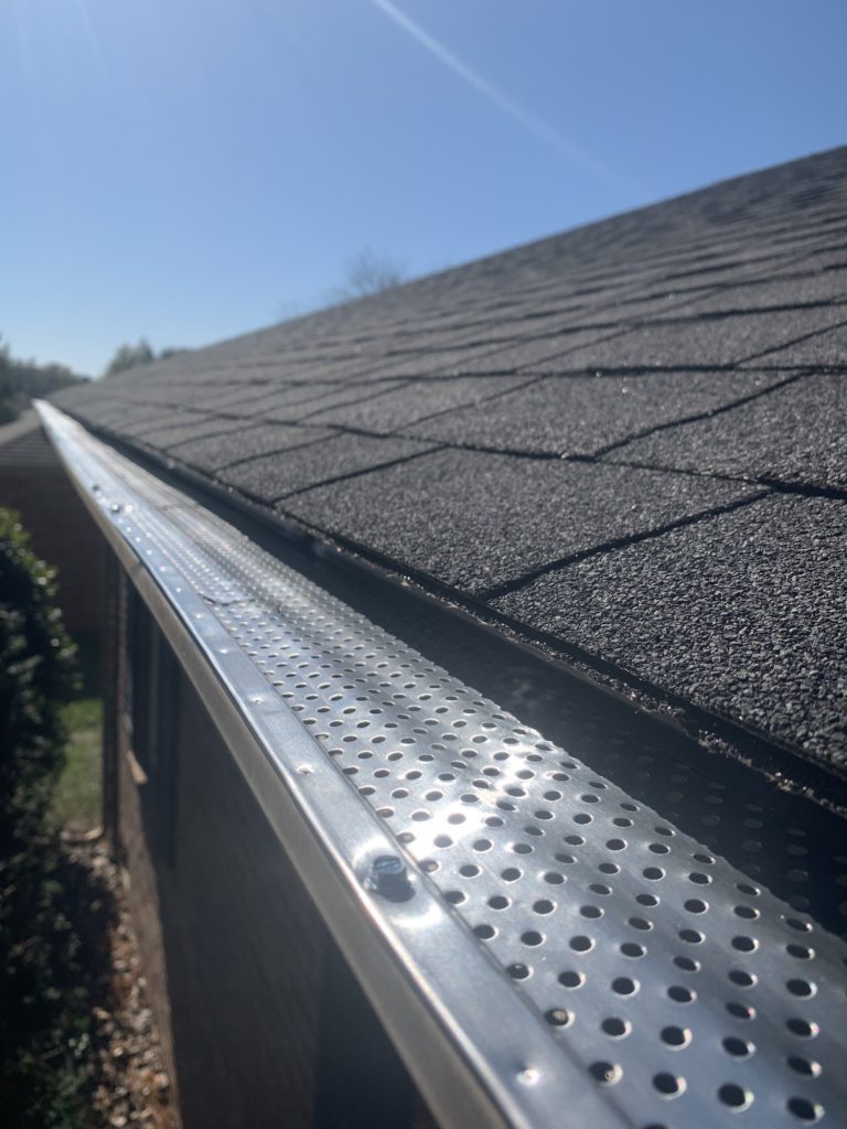 Roof of a house showing the best gutter guards for your home