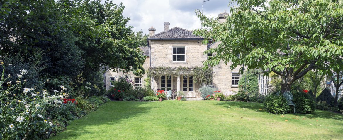 Freshly mowed lawn in Oxford Michigan
