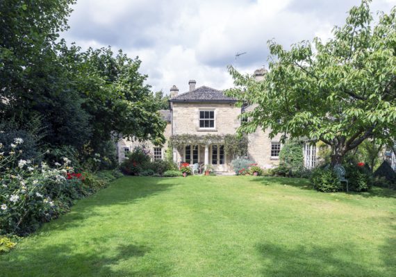 Freshly mowed lawn in Oxford Michigan