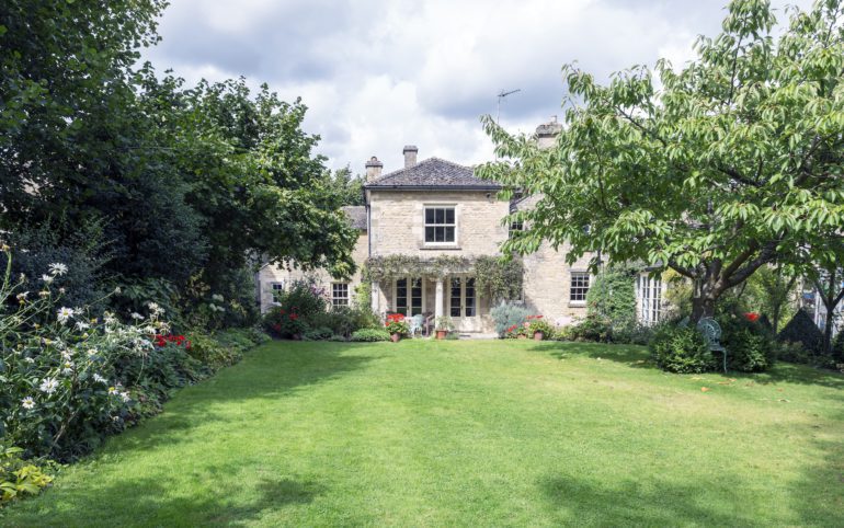 Freshly mowed lawn in Oxford Michigan