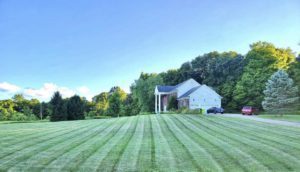 Fresh mowed lawn in Joliet Illinois