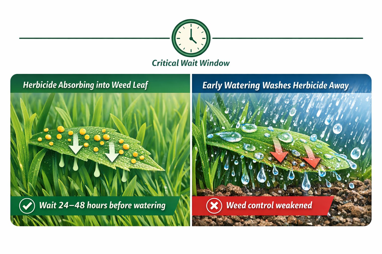 How Long After Weed and Feed Can I Water?